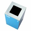 Alpine Industries Square Recycling Bin, 29 Gallons, Blue Can, Square Opening Lid, for Trash ALP4450-KIT-BLU-S-TR